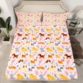 thumbnail image 2 of Feelyou Teen Dog Animal Bed Sheets, Cartoon Dachshund King Sheets, 4 Pieces, 2 of 7