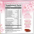 thumbnail image 2 of Prenatal Vitamins for Women - Prenatal Multivitamin with Folic Acid & Omega 3 DHA Fetal Development Support - Pregnancy Vitamin Supplement with, Vitamin A, C, D, B6, B12 & Iron - 120 Softgels, 2 of 9