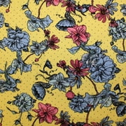 Dotted Poppy Printed Spandex | Blue Moon Fabrics