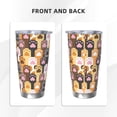 thumbnail image 3 of Lsque Cat Paw (2) Pattern 20oz Car Cup with Lid and Straw, Insulated Coffee Cup with Straw Topper, Spill Proof Travel Coffee Mug, Stainless Steel Tumble-Without Straw, 3 of 8