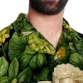 thumbnail image 5 of Saint Patrick's Day Men's Short Sleeve Hawaiian Shirt, Casual Printed Button Down Beach Tops for Summer, Spread Collar Mens Shirts Unisex, 5 of 6