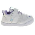 thumbnail image 2 of Josmo Girls Hook And Loop Sneakers. (Infant Toddler), White Lilac, Size: 3, 2 of 7