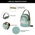 thumbnail image 4 of FORMRS Crossbody Bag for Women Quilted Travel Shoulder Cell Phone Purse with Chain Strap Handbag, White Cartoon Swan, 4 of 7