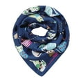 thumbnail image 2 of Wrapables Large Fashionable Cats Head Wrap Square Scarf 35 x 35 Inches, Midnight Blue, 2 of 9