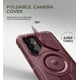 thumbnail image 4 of Funda Dexnor para Samsung Galaxy S25 con funda de cámara, color rojo granate, 4 of 7