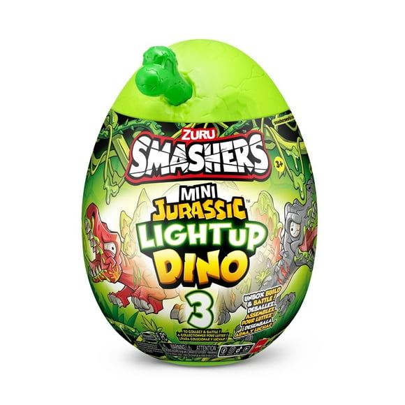 Mini oeuf de dinosaure jurassique allumant Smashers