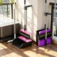 thumbnail image 2 of Tyasoleil Broom with Dustpan Combo Set and Sponge Air Broom Kit, Household Kit for Glass Window, Floor Cleaning, Bathroom, Pet Hair - Purple, 2 of 7
