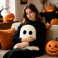 thumbnail image 4 of Decorative Throw Pillow 12 Inch Ghost Shaped Plush Single Pack for Halloween Home Decor, 4 of 7