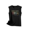 thumbnail image 4 of Vintage 1984 Tank Tops for Women 40th Birthday Gifts Idea Retro Sleeveless T-Shirts Funny Graphic Party Tees, 4 of 5
