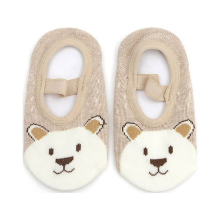 

Kids Socks Baby Toddler Animal Socks Cute Floor Socks (1 To 5 Years) Baby Socks(Color:Khaki Size:1-3 Years)