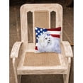thumbnail image 2 of Carolines Treasures BB9651PW1818 Maltese Patriotic Fabric Decorative Pillow  18H x18W multicolor, 2 of 2