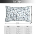 thumbnail image 2 of Salouo Dock Rudder Pattern Pillow Cases,1PC Pillow Covers with Envelope Closure Decorative Pillow Case for Bed Couch,Pillows Not Included-20"x30", 2 of 6