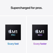 Restored Apple MacBook Pro (16-inch, Apple M1 Max chip with 10-core CPU and 32-core GPU, 32GB RAM, 1TB SSD) - Space Gray