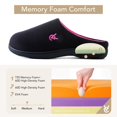 thumbnail image 4 of Zapatillas VeraCosy de espuma viscoelástica bicolor antideslizantes 7-8 US, 4 of 9
