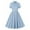 Light Blue, variant on Tumotour summer dress for women Notch Lapel 50s 60s Vintage Short Sleeve V-Neck Cocktail Dress 1950s Rockabilly Prom Party Midi Dress