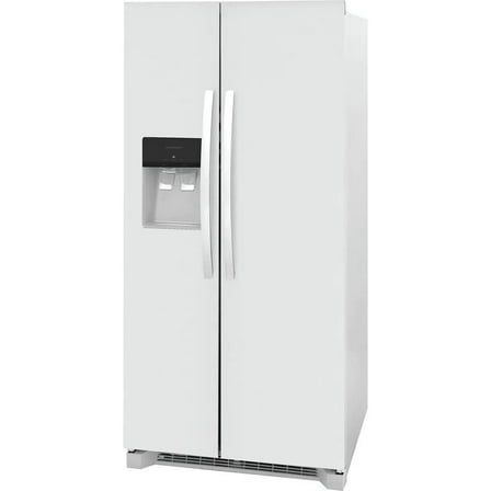 Frigidaire 223 Cu Ft Side-By-Side Refrigerator with Adjustable Storage and Ice Maker, White