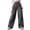 Dark Gray, variant on Cargo Pants Women High Drawstring Elastic Waisted Athletic Trackpants Casual Wide Leg Outdoor Hiking Pants
