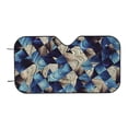 thumbnail image 4 of Uemuo Abstract Blue Squares Pattern Accordion Car Windshield Sun Shade, Foldable Reflective Sun Visor for Car, Reflector Windshield Sunshade-Small, 4 of 7