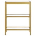 thumbnail image 2 of Evelyn&Zoe Alexis 22" Wide Rectangular Console Table, Brass, 2 of 8