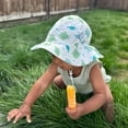 thumbnail image 3 of Jan & Jul Floppy Sun-Hat for Boys with Adjustable Straps (XL: 5-12 Years, Fish Friends), 3 of 5