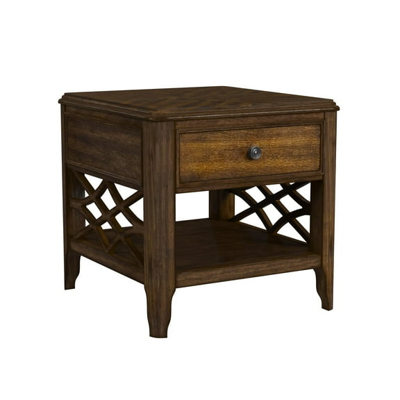 Picket House Furnishings Stark End Table in Cherry