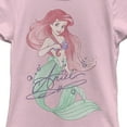 thumbnail image 2 of Girl's The Little Mermaid Ariel Watercolor Signature  Graphic Tee Light Pink X Small, 2 of 4