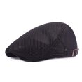 thumbnail image 3 of Minzimin Men Women's Beret Hat, Summer Mesh Breathable Newsboy Cap Adjustable Cabbie Hat with Buckle, 3 of 8
