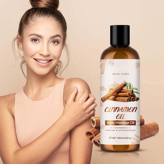 Fiudx Aceite de Canela, Aceite Nutritivo para Masaje Corporal, Fórmula Hidratante para La Piel, Beneficios Reafirmantes y Tonificantes, Perfecto para Relajación y Terapia, Apto para Todo Tipo de Piel