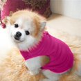 thumbnail image 4 of Pet Dogs Fleece Sweater Puppy Winter Vest Coat Warm Jacket for Small Dogs,Pet Dog Cat Villus Warm Vest Puppy Doggy Apparel Clothing,Rose Red,L, 4 of 7