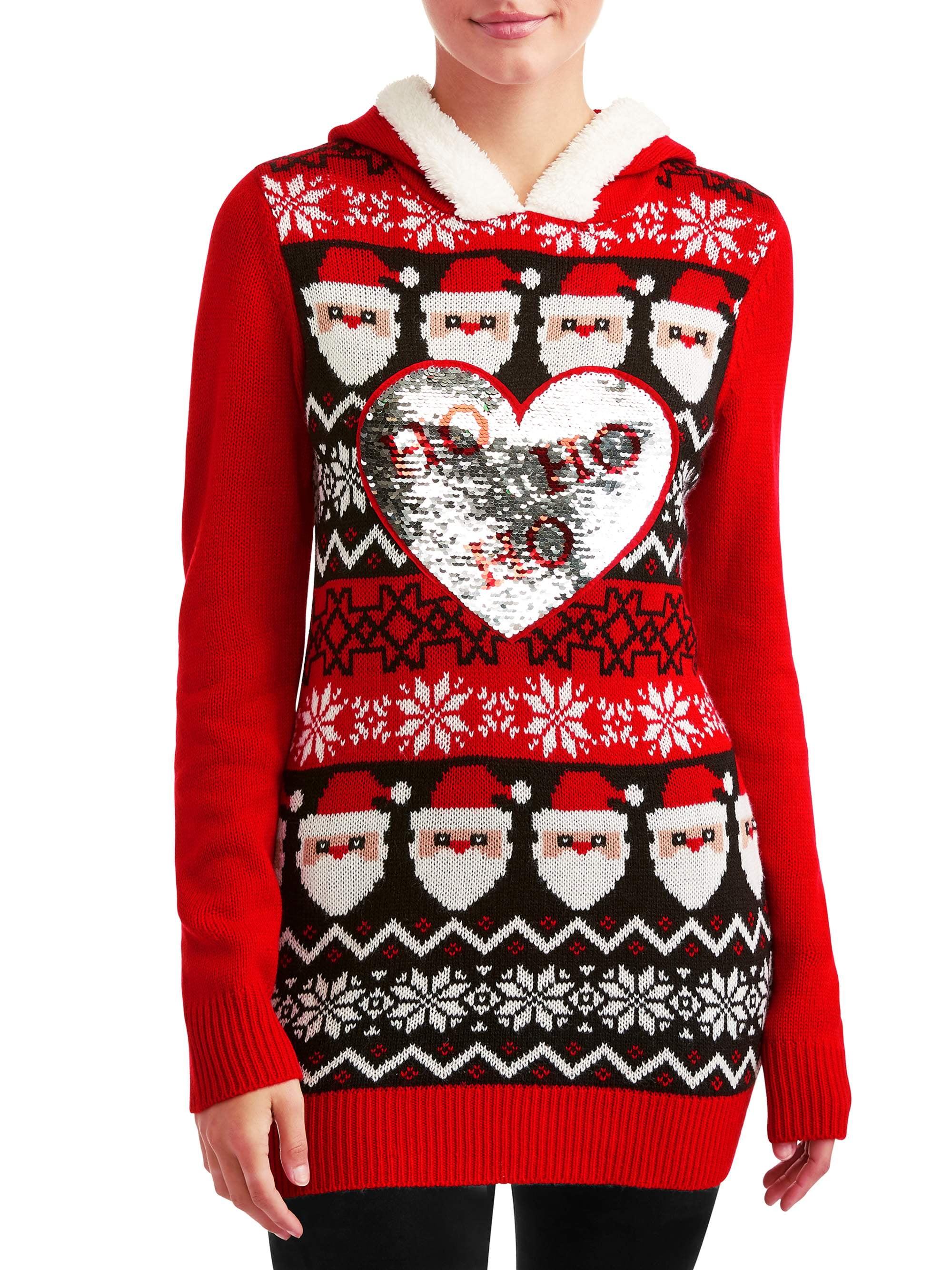 christmas sweater with hood