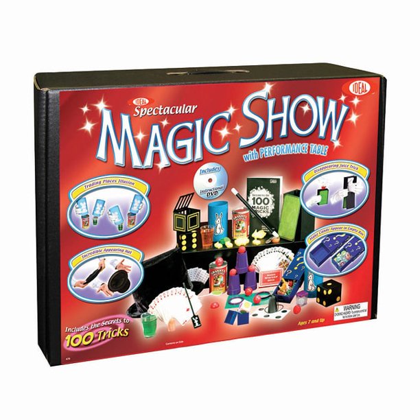 Deluxe 100 Trick Magic Suitcase With Dvd