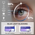 thumbnail image 6 of EFE 3 Pack Blue Light Blocking Reading Glasses for Men Stylish Metal Frame Readers with Comfort Spring Hinges Anti Eyestrain/UV Eyeglasses, 6 of 7