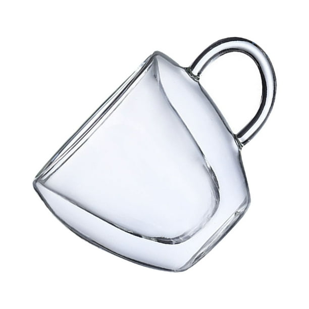 Taza de agua de viaje en forma de amor, vasos de jugo de fruta de alta resistencia, accesorios de borosilicato, vasos de regalo para beber café Utensilios de cocina En forma de corazón 80ml Bearachild HA062086-01B