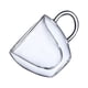 thumbnail image 1 of Taza de agua de viaje en forma de amor, vasos de jugo de fruta de alta resistencia, accesorios de borosilicato, vasos de regalo para beber café Utensilios de cocina En forma de corazón 80ml Bearachild HA062086-01B, 1 of 6
