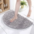 thumbnail image 4 of Carpet Category Carpet - Half Round Bathroom Rug with Non- Backing Soft Furry Comfort Thick Durable Large Bath Mat Machine Washable Reusable Quality, 4 of 8