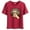 Burgundy, variant on Women's Leopard Lips and Finger Print T-Shirt Graphics Short Sleeve Summer Top