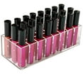 thumbnail image 3 of Bxaolu Acrylic Lip Gloss Organizer, Beauty Makeup Holder |48 Space Organization Container Storage For Tall Lip Gloss / Lipstick Products - Clear(2Pack), 3 of 7