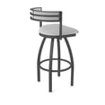 thumbnail image 2 of 861 Artemis 25" Swivel Counter Stool with Pewter Finish and Graph Alpine Seat and Back, 2 of 5