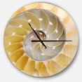 thumbnail image 1 of DesignArt Isolated Nautilus Shell Large Wall Clock, 1 of 2