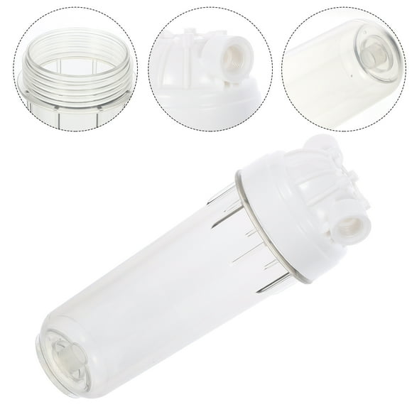UPGRATOR 1Pcs Well Water Filter Housing for Whole House Water Filtration Cylindrical Design 12X4.3X4.3in