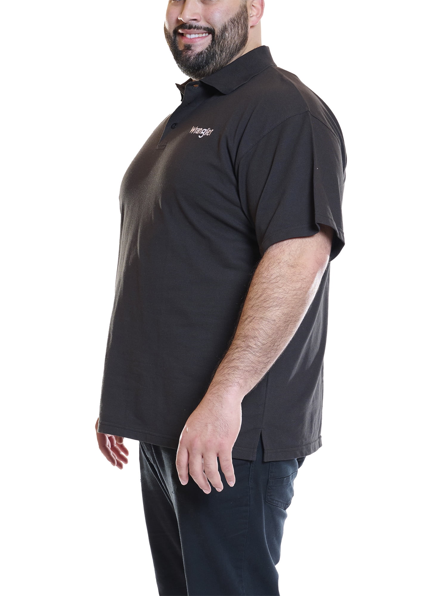 Wrangler Men's Big and Tall Short Sleeve Polo Shirt ,Big sizes up to 6XL and Tall sizes up to 4XT