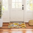 thumbnail image 3 of Yayeee Doormat for Inside 20"x32" Absorbent Low-Profile Washable Non-Slip Rubber Backed Entryway Rug, Yellow Flowers, 3 of 8