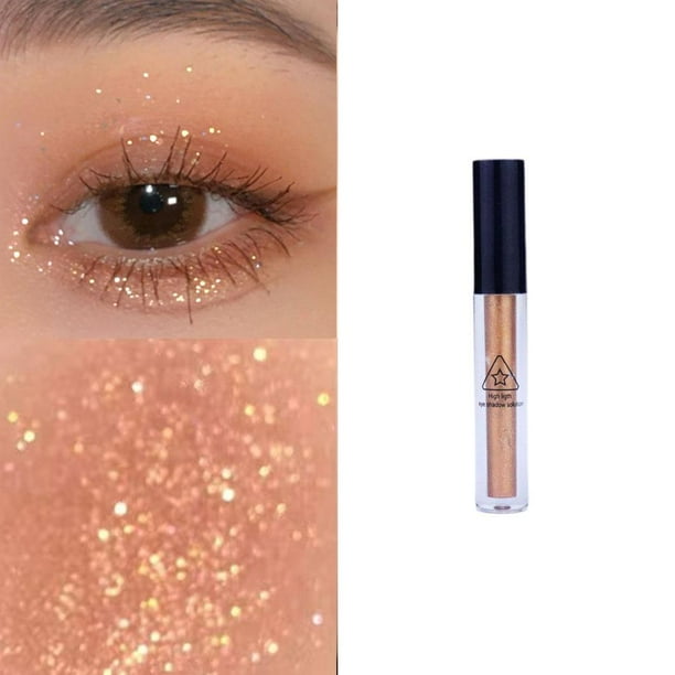 CAIROYAR Sombra de ojos líquida con purpurina, blanqueadora de ojos con brillo perlado natural ≥ Sombra de ojos