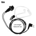 thumbnail image 6 of Walkie Talkie Earpiece, EEEkit Noise Canceling Headset 2 Pin Acoustic Tube Earpiece with Mic PTT, Two Way Radio Earpiece Compatible with Motorola CLS1410 CLS1110 CP200 GP2000 T600 T800 Radio(2/1Pcs), 6 of 7