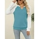 thumbnail image 3 of Sudadera EADINVE para mujer, casual, cuello en V, manga larga, holgada, 3 of 6