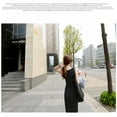 thumbnail image 3 of High Stretch Solid Tank Summer Elegant Women Sexy Dress O-neck Sleeveless Slim Dress Thin Mid Long Dress Vestidos, 3 of 7