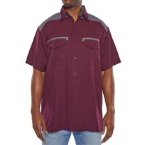 Pro Celebrity Color Block Fishing Shirt (Maroon, XL)
