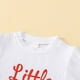 thumbnail image 5 of Ropa Para Bebés, Ropa Para Niños Pequeños, Top Con Estampado De Rayas De Verano, Pantalones Acampanados, Conjunto De Dos Piezas, Ropa Para Niños, Blanco Odeerbi LM103-10469, 5 of 9