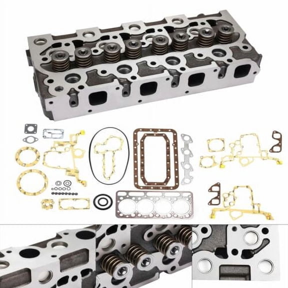 Complete Cylinder Head & Gasket For Holland Skid Steer L555 L553 Kubota V1902