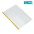 thumbnail image 3 of Uxcell Clear Report Covers with Sliding Bar, 10mm 75 Sheets Capacity, Yellow,10 pack, 3 of 6